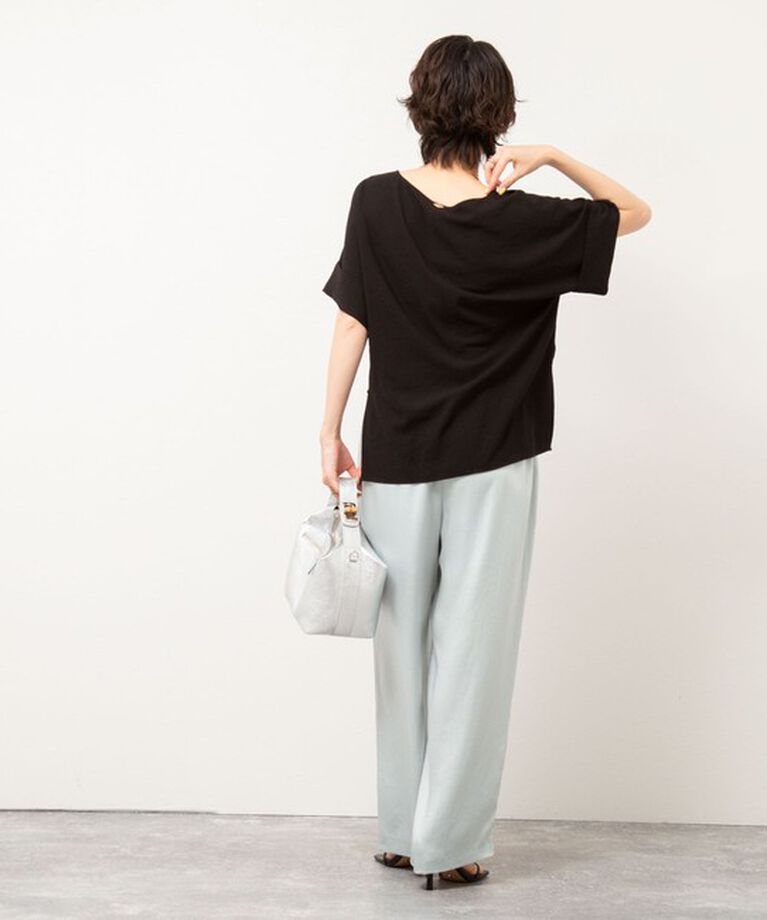 NOLLEY'S「【松葉☆別注アイテム】《セットアップ対応》エアリージョーゼットWカフスブラウス」|シャツ・ブラウス|