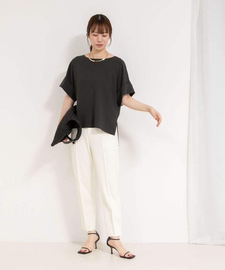 NOLLEY'S「【松葉☆別注アイテム】《セットアップ対応》エアリージョーゼットWカフスブラウス」|シャツ・ブラウス|