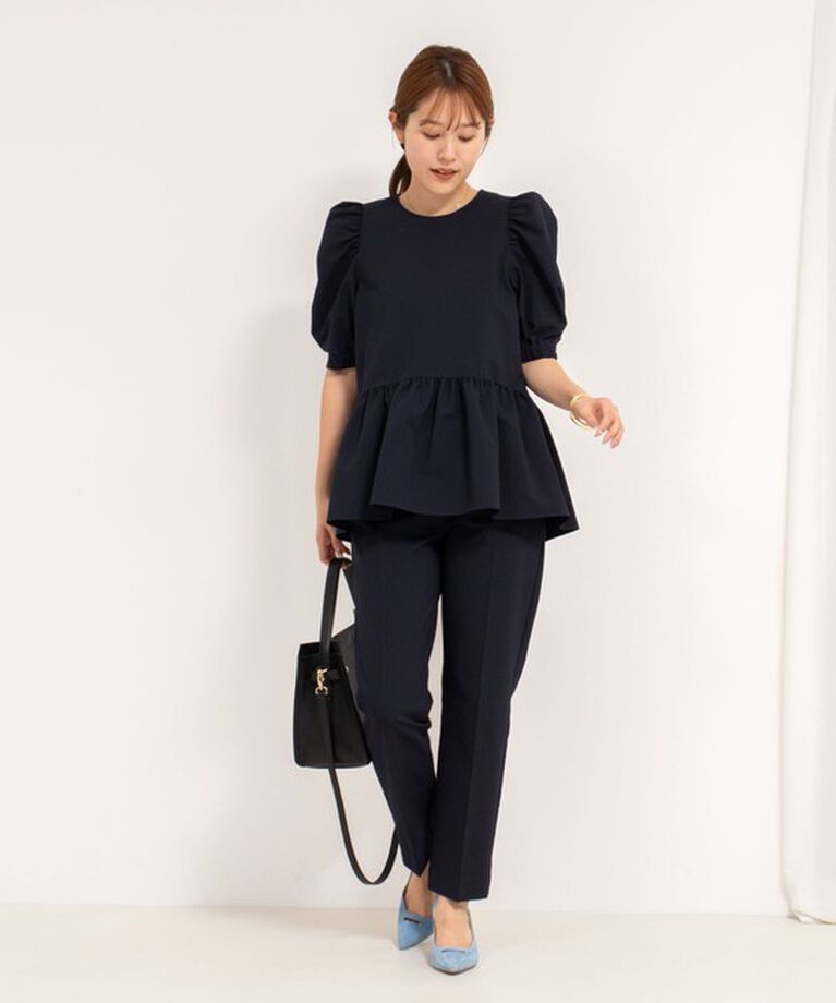 NOLLEY'S「《セットアップ対応》ウォッシャブルサッカーストレッチパンツ」|その他|