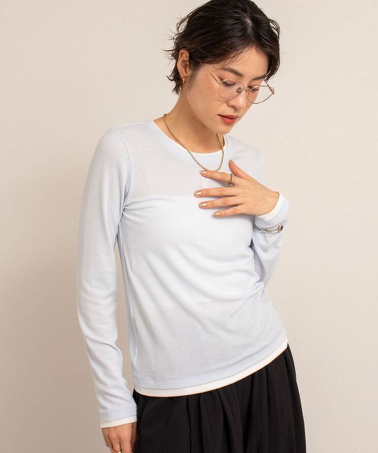NOLLEY'S「【MAQWEL/マクウェル】レイヤードライクロンT」|Tシャツ・カットソー|