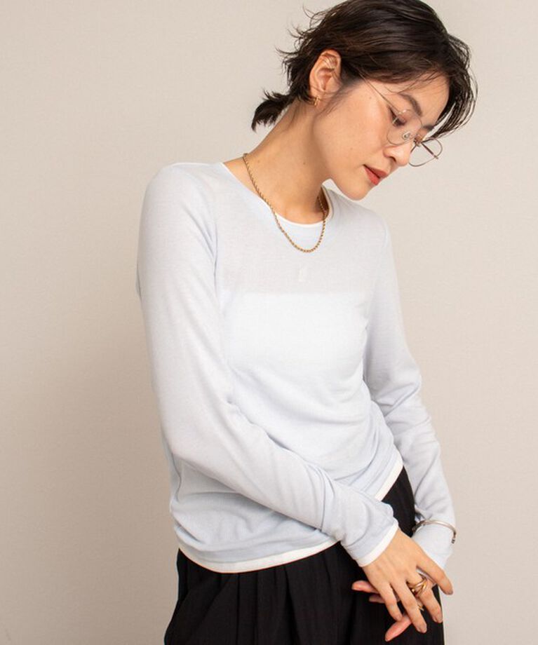 NOLLEY'S「【MAQWEL/マクウェル】レイヤードライクロンT」|Tシャツ・カットソー|