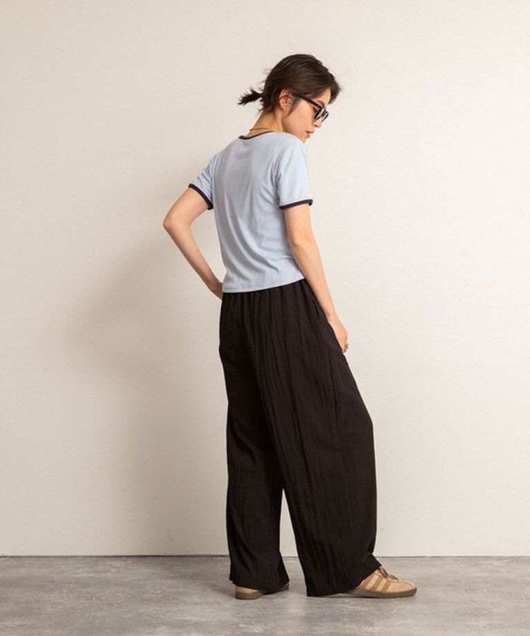 NOLLEY'S「【MAQWEL/マクウェル】リンガーリブ半袖Tシャツ」|Tシャツ・カットソー|