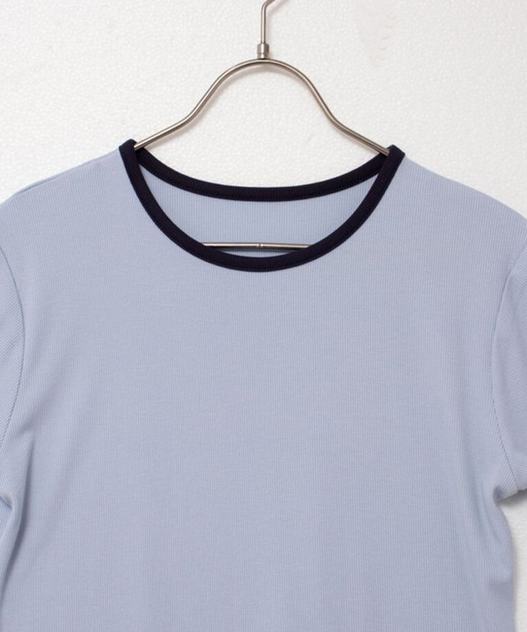 NOLLEY'S「【MAQWEL/マクウェル】リンガーリブ半袖Tシャツ」|Tシャツ・カットソー|