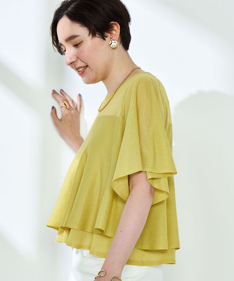 NOLLEY'S sophi「シアーティアードプルオーバーニット」|ニット・セーター|