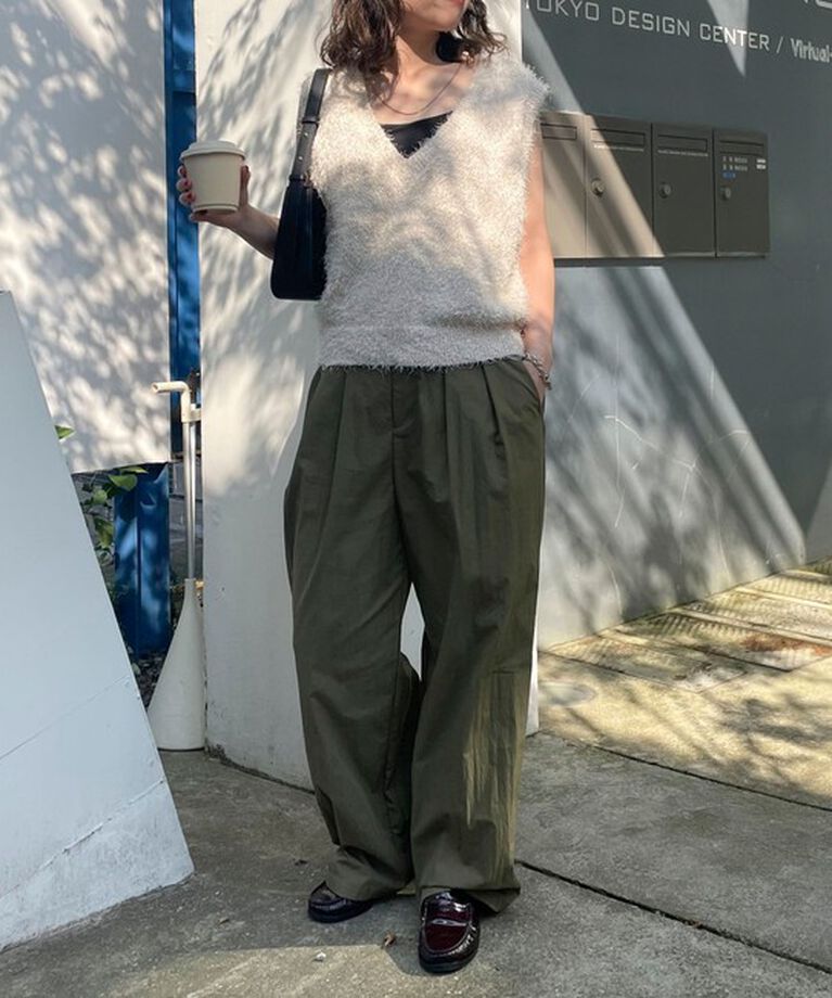 fredy emue「【WEB限定カラーあり】ポリフェザーニットベスト」|ベスト・ジレ|