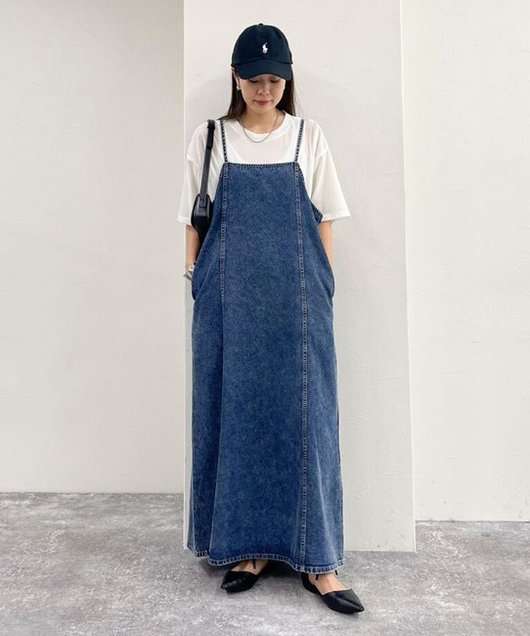 fredy emue「【新色登場】リボンデニムキャミワンピース」|ワンピース|