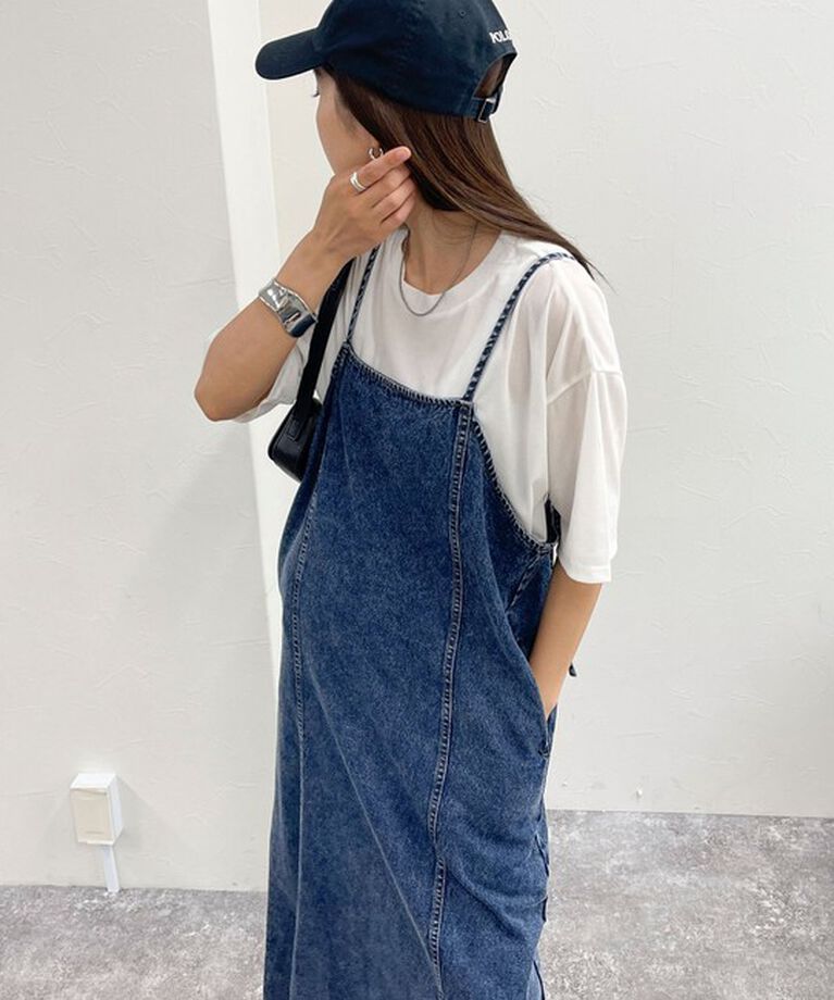 fredy emue「【新色登場】リボンデニムキャミワンピース」|ワンピース|