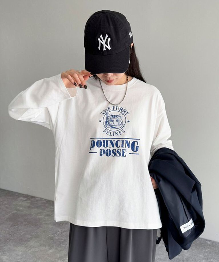 fredy emue「CATプリントロンTシャツ」|Tシャツ・カットソー|