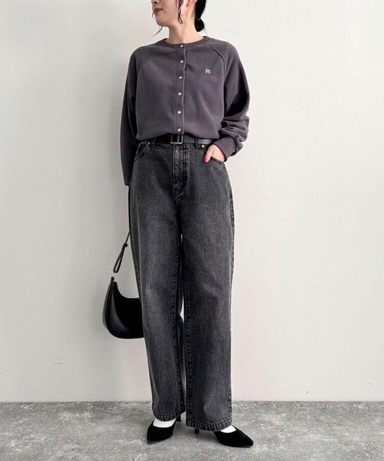 fredy emue「FR刺繍フリースドット釦カーディガン」|カーディガン|