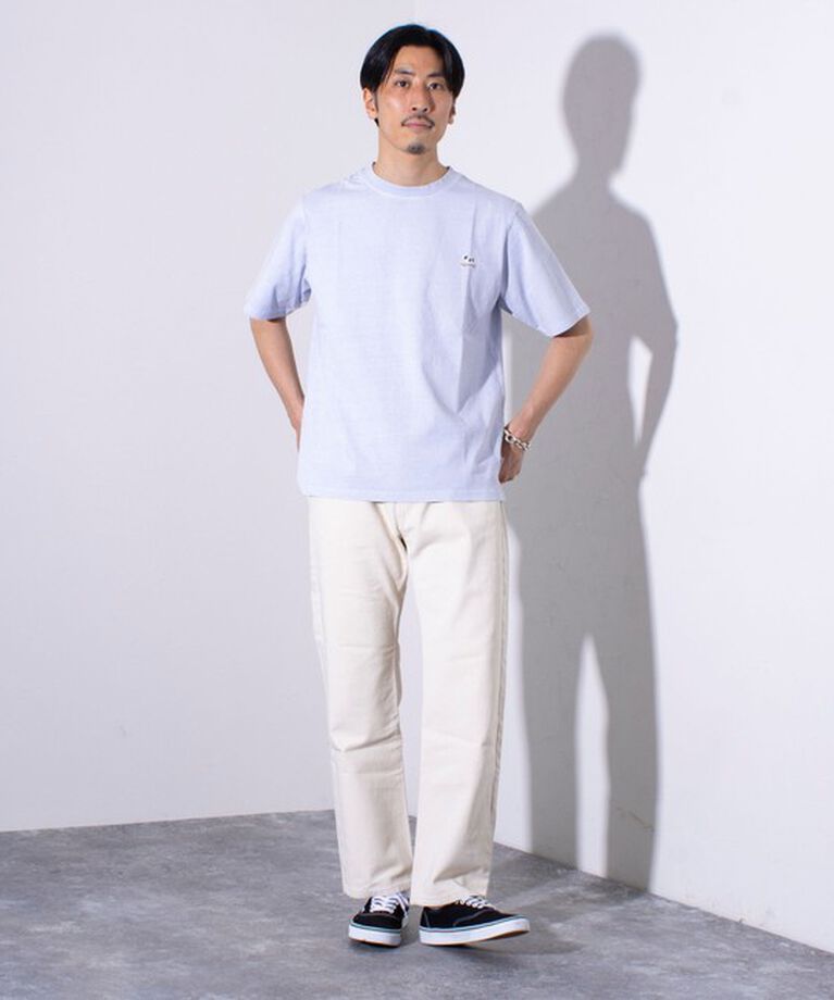 GLOSTER「【GLOSTER/グロスター】16天竺 フレンチブルドッグ刺繍 ショートスリーブTシャツ」|Tシャツ・カットソー|