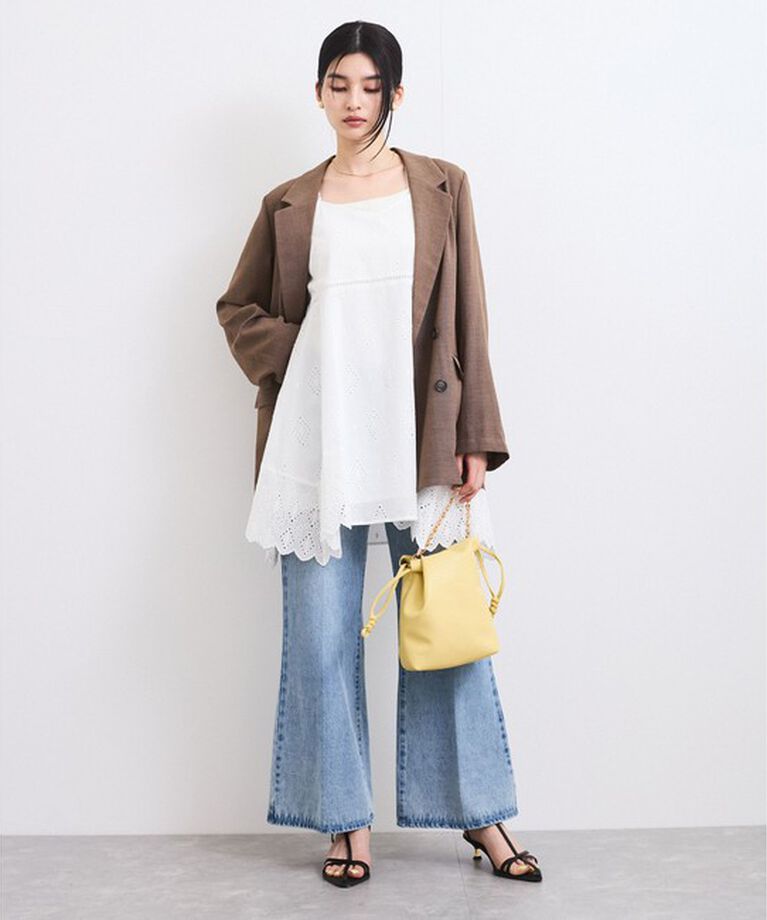 VIS「カットワークレースキャミミニワンピース」|ワンピース|