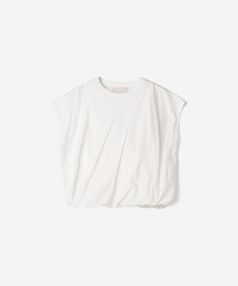  「WALANCE | コットン バルーンTシャツ WOMEN」|Tシャツ・カットソー|WHITE