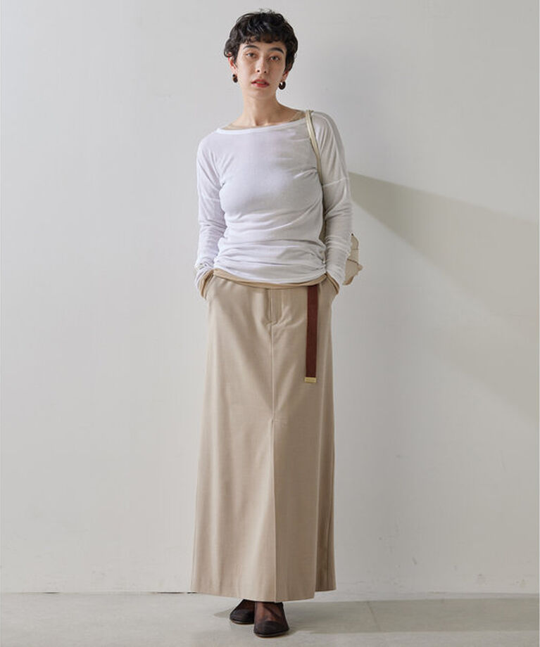 THE PAUSE「【THE PAUSE】シアーテレコロングTシャツ」|Tシャツ・カットソー|