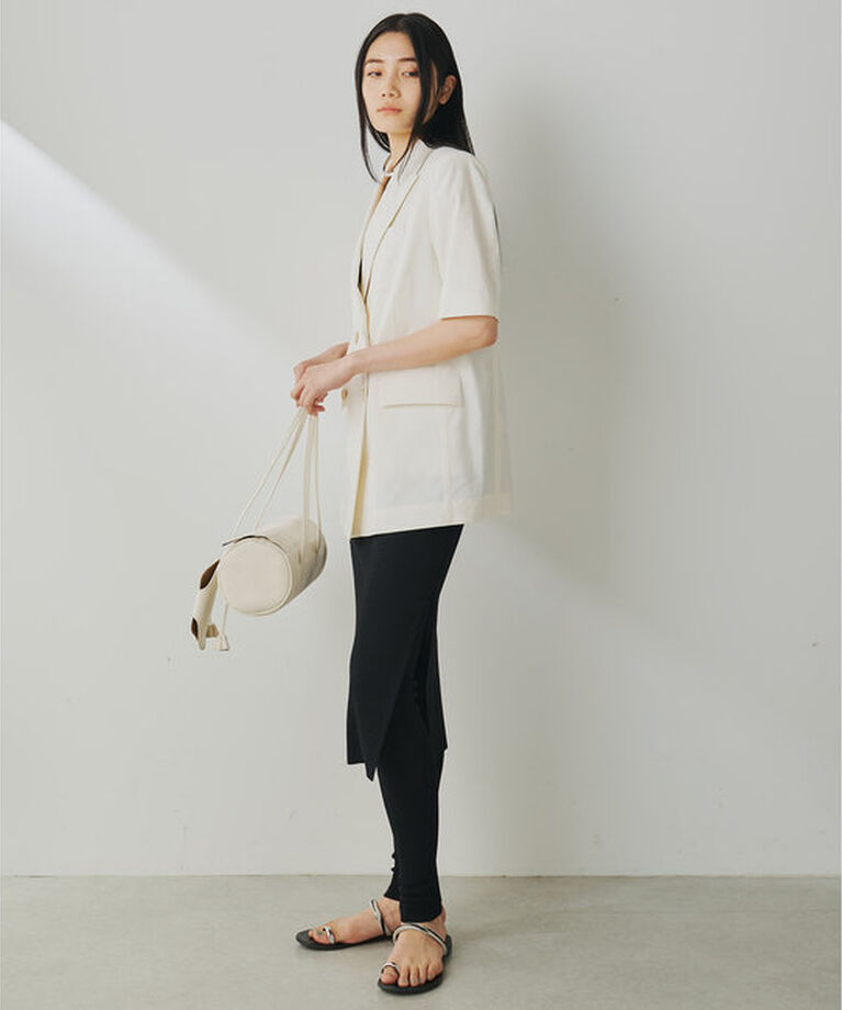  「リネンストレッチハーフスリーブジャケット」|その他|