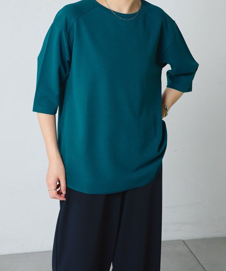  「ハーフスリーブジョーゼット半袖T」|Tシャツ・カットソー|