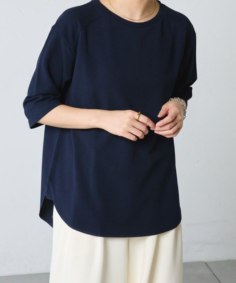  「ハーフスリーブジョーゼット半袖T」|Tシャツ・カットソー|