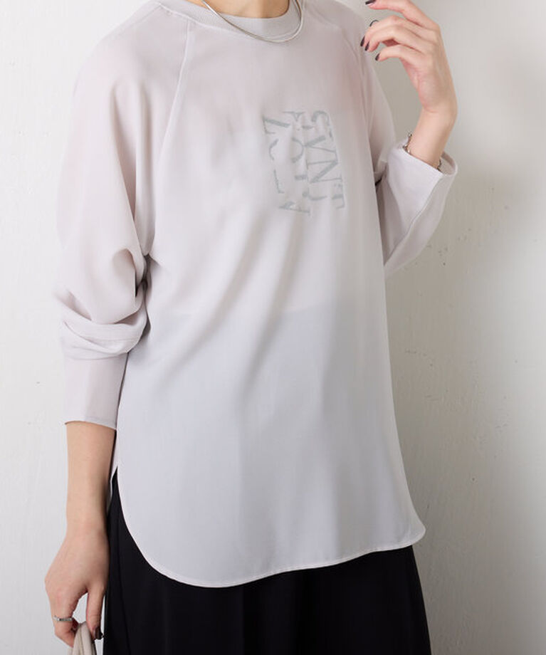  「2WAYラグランジョーゼットロンT」|Tシャツ・カットソー|