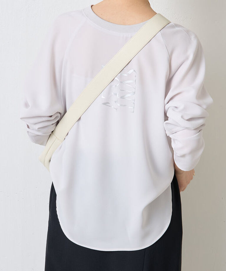  「2WAYラグランジョーゼットロンT」|Tシャツ・カットソー|