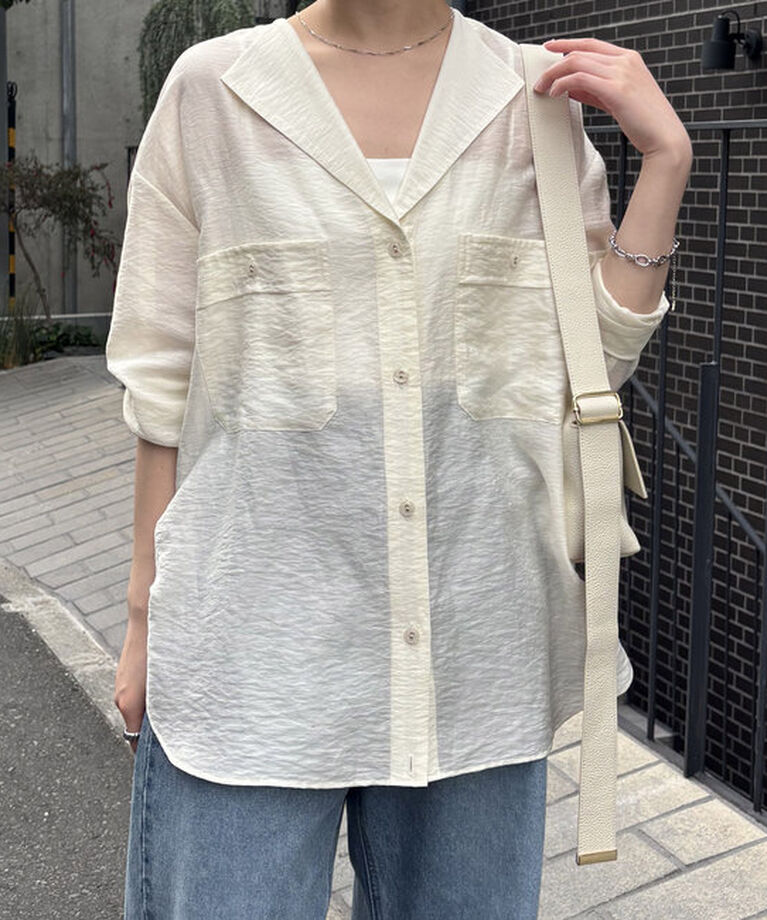  「ヴィンテージライクラペルカラーシャツ」|シャツ・ブラウス|