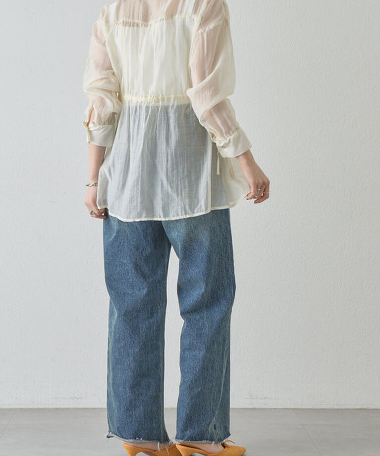  「《トレンドアイテム》《大人の透け感》シアーペプラムブラウス」|シャツ・ブラウス|
