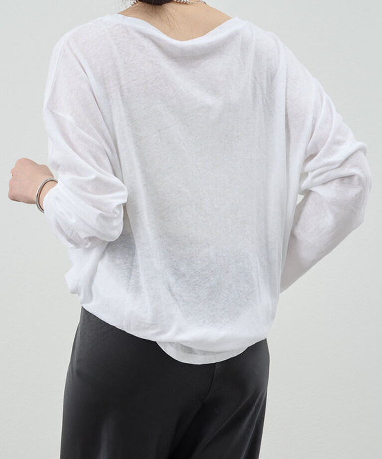  「《涼しく着れる》《こなれ感》シアービッグロンTee」|Tシャツ・カットソー|