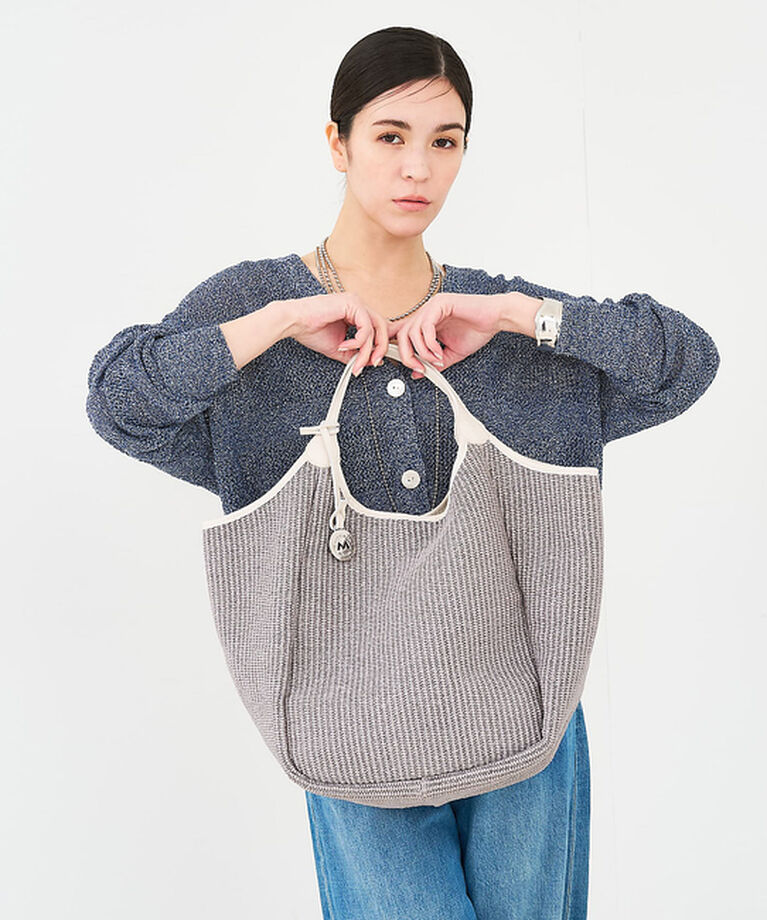 collex「【MARCO MASI】【別注】 レザーハンドル ラフィア トートバッグL」|トートバッグ|