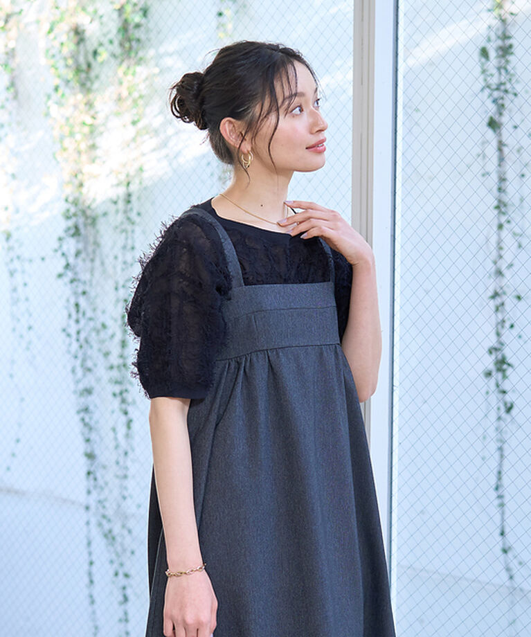Rouge vif「デニムライクベアキャミワンピース」|ワンピース|