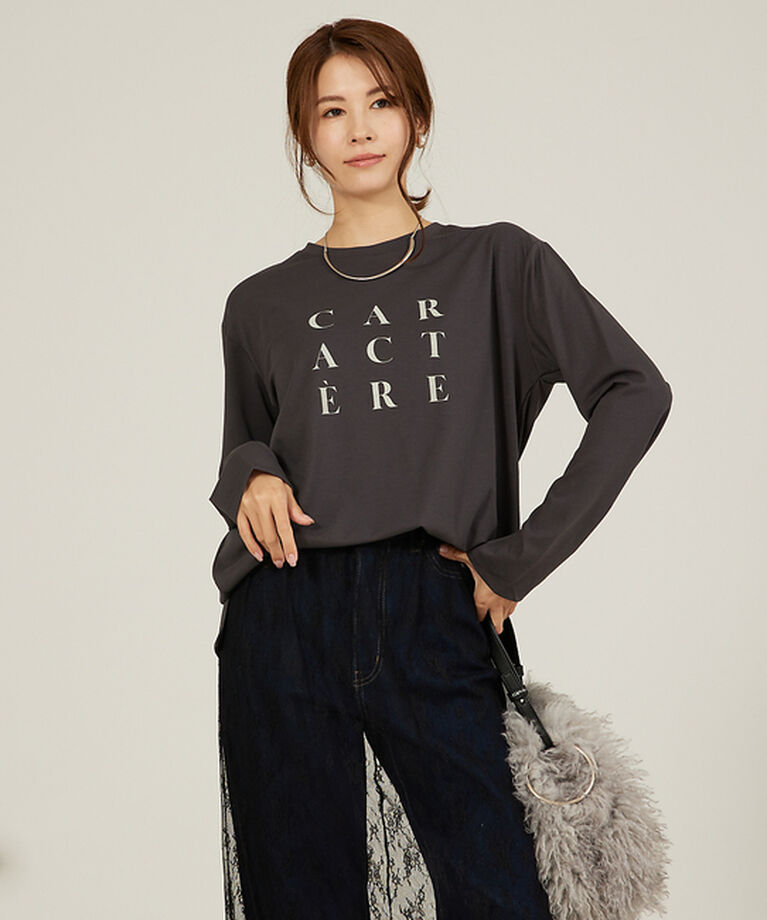 abahouse mavie「【定番/長袖】ロゴロンT」|Tシャツ・カットソー|