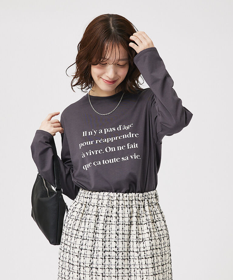 abahouse mavie「【定番/長袖】ロゴロンT」|Tシャツ・カットソー|