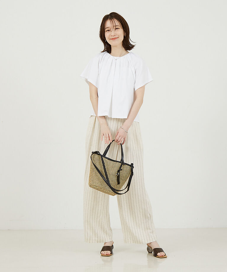 abahouse mavie「タックフレアーショートプルオーバー」|Tシャツ・カットソー|