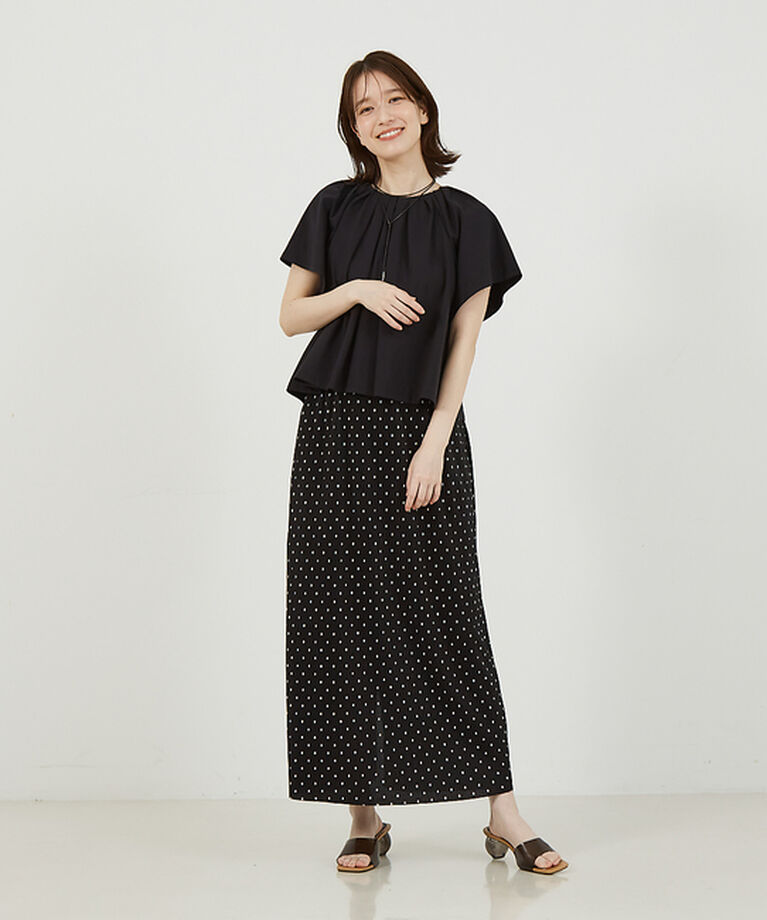 abahouse mavie「タックフレアーショートプルオーバー」|Tシャツ・カットソー|