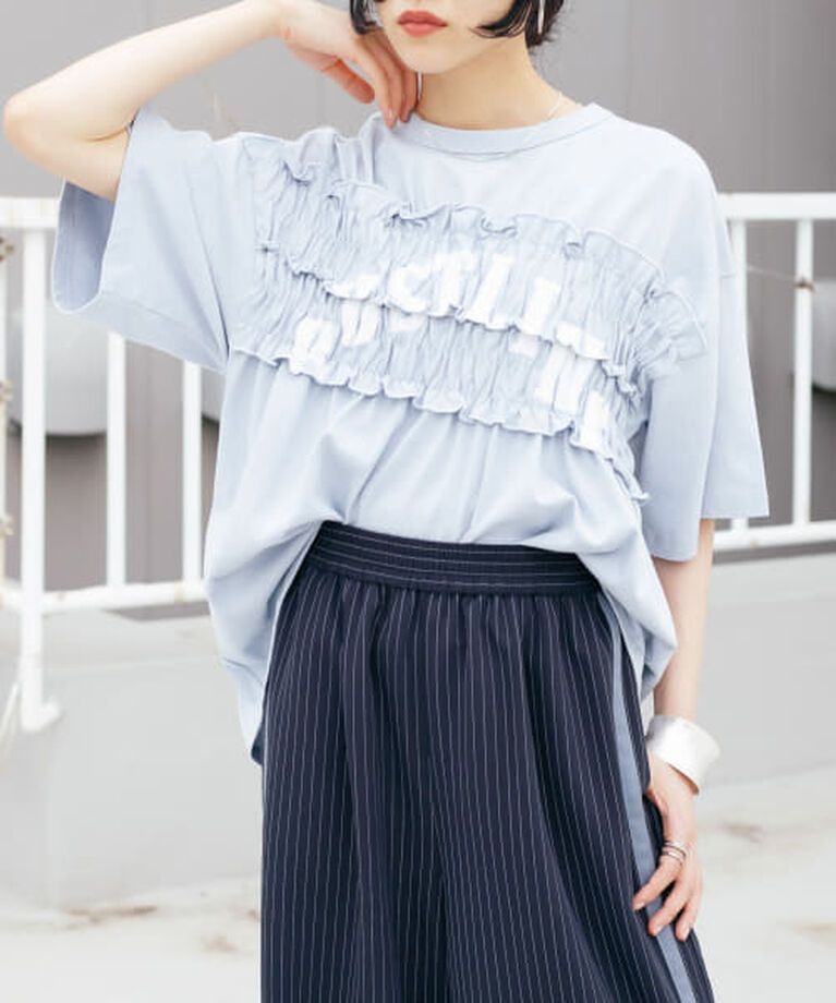  「KBF シャーリングリメイクTEE」|Tシャツ・カットソー|L.BLUE