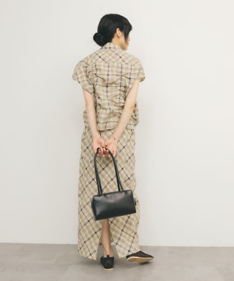  「KBF シアーチェックIラインスカート」|スカート|