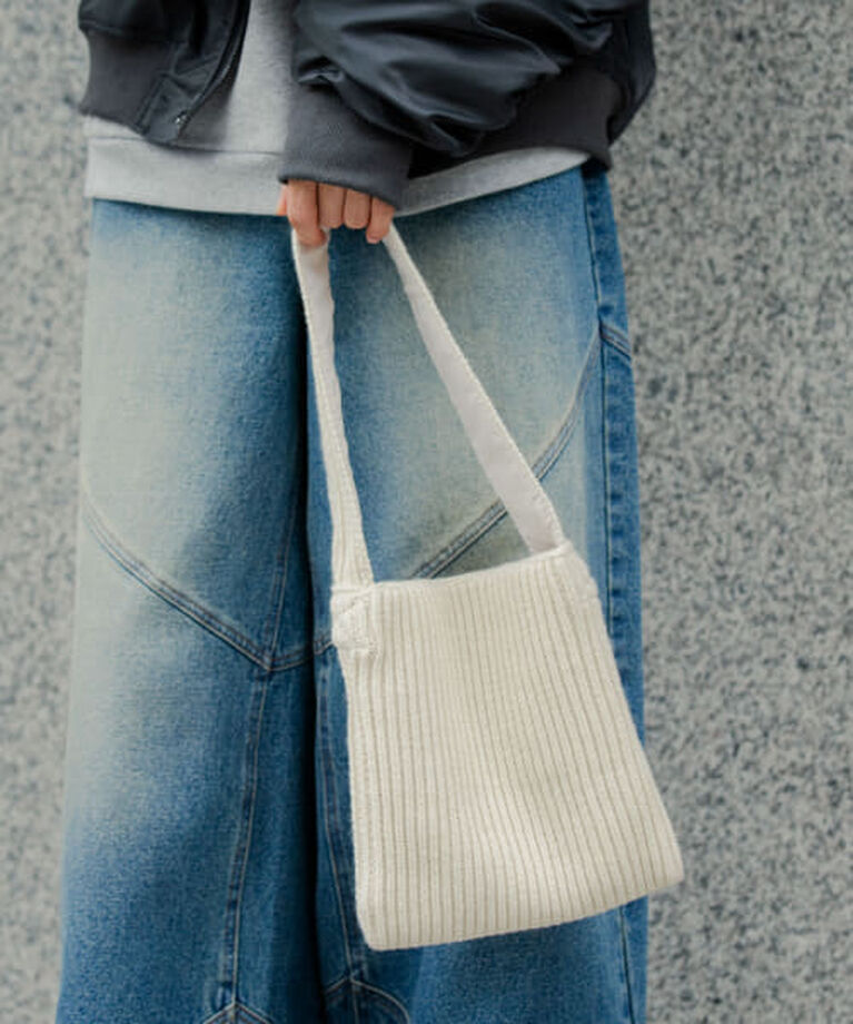 SENSE OF PLACE by URBAN RESEARCH「SENSE OF PLACE ニットスクエアバッグ」|トートバッグ|