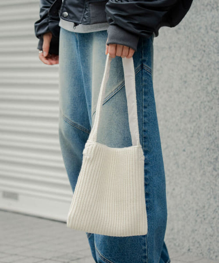 SENSE OF PLACE by URBAN RESEARCH「SENSE OF PLACE ニットスクエアバッグ」|トートバッグ|