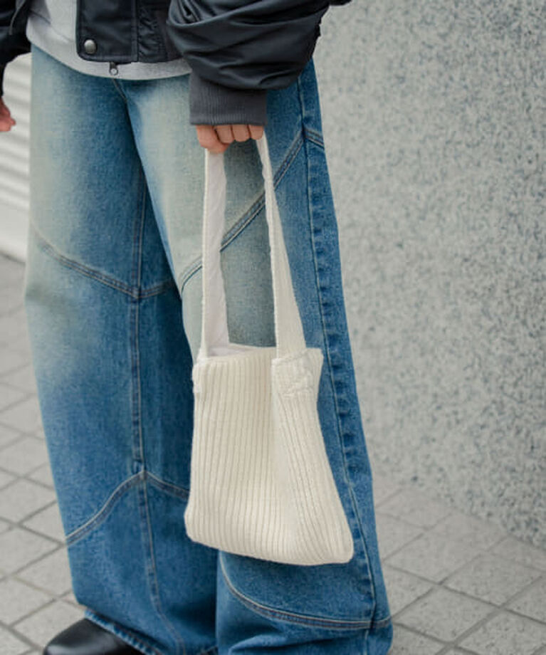 SENSE OF PLACE by URBAN RESEARCH「SENSE OF PLACE ニットスクエアバッグ」|トートバッグ|