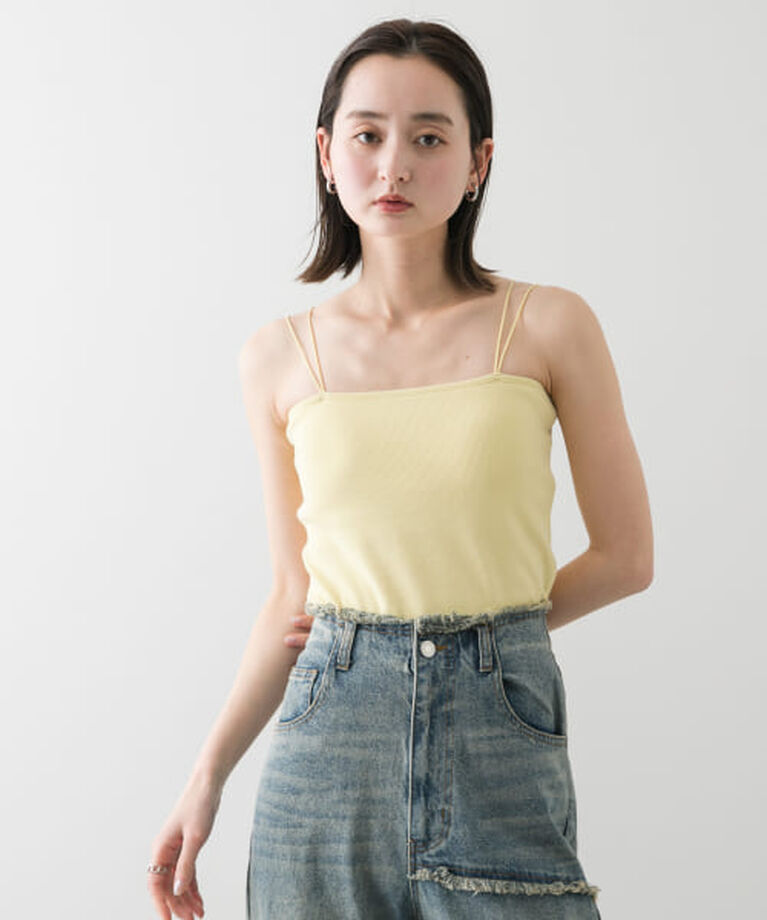 SENSE OF PLACE by URBAN RESEARCH「SENSE OF PLACE 『再入荷予定』『一部WEB限定カラー』ダブルストラップカップツキキャミソール」|キャミソール|