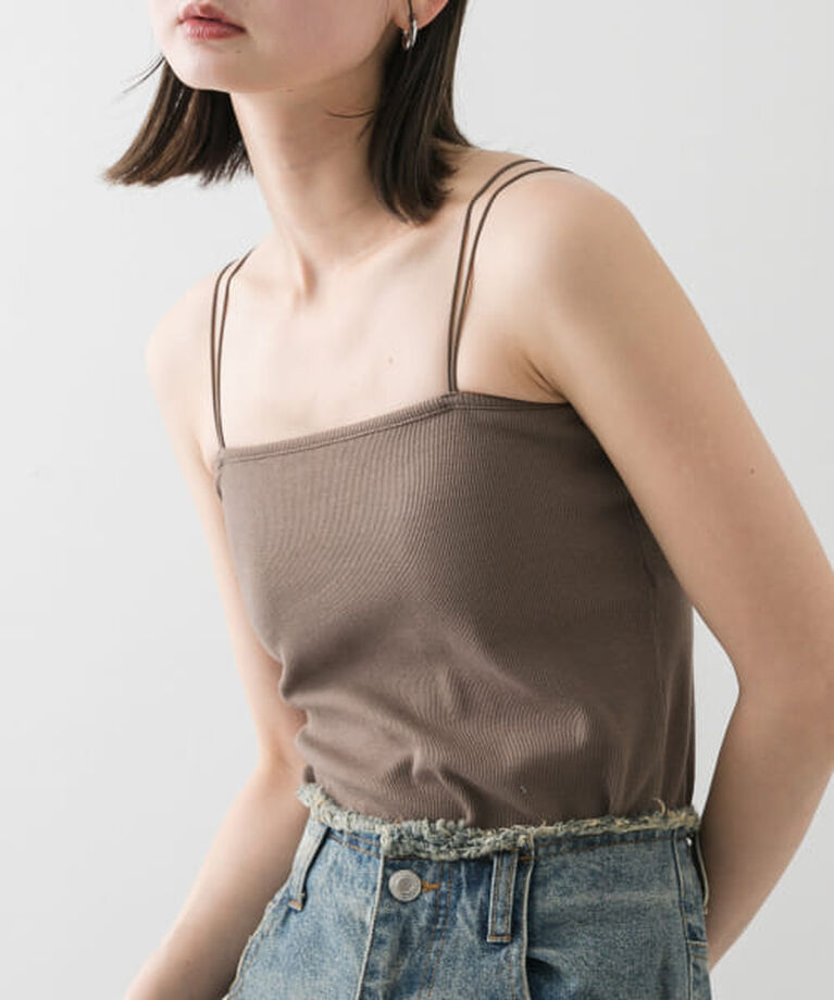 SENSE OF PLACE by URBAN RESEARCH「SENSE OF PLACE 『再入荷予定』『一部WEB限定カラー』ダブルストラップカップツキキャミソール」|キャミソール|MOCHA