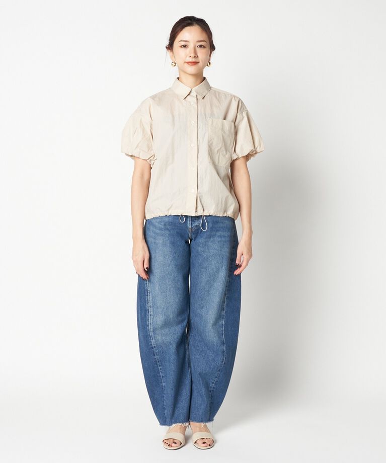 HELIOPOLE「HELIOPOLE PUFF SLEEVE DRAWSTRING SHIRT」|シャツ・ブラウス|