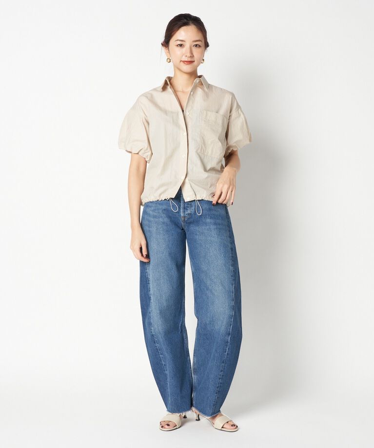 HELIOPOLE「HELIOPOLE PUFF SLEEVE DRAWSTRING SHIRT」|シャツ・ブラウス|