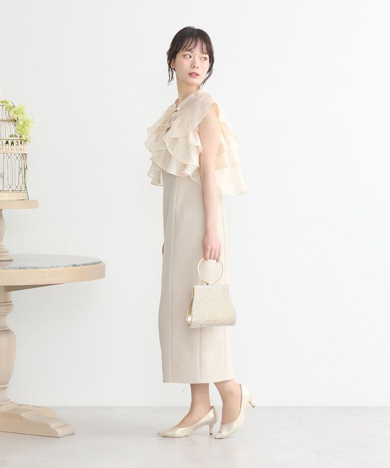 earth music&ecology「SET2点フリルボレロ＋ナローワンピース」|ワンピース|