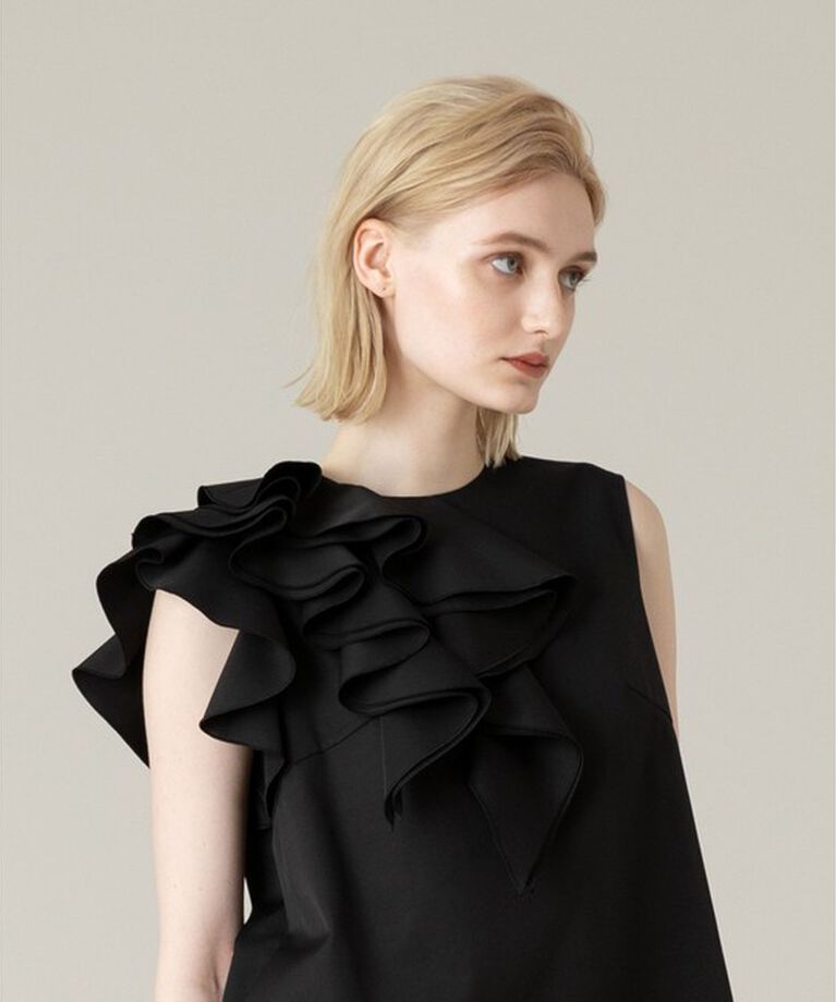 LOULOU WILLOUGHBY「【LOULOU WILLOUGHBY】アシメフリルワンピース」|ワンピース|