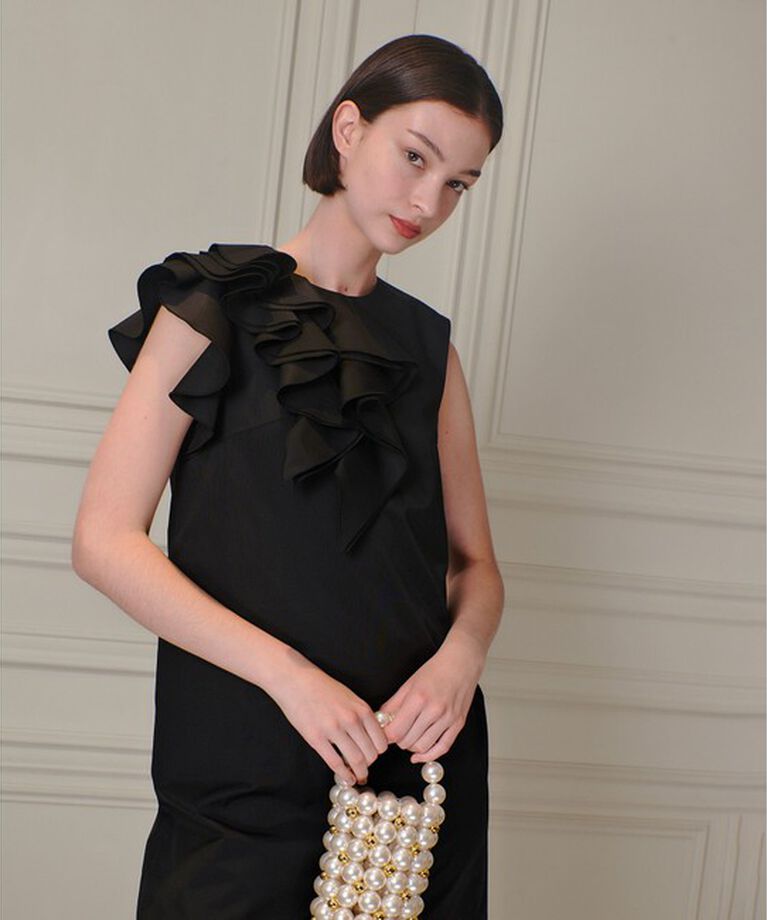 LOULOU WILLOUGHBY「【LOULOU WILLOUGHBY】アシメフリルワンピース」|ワンピース|