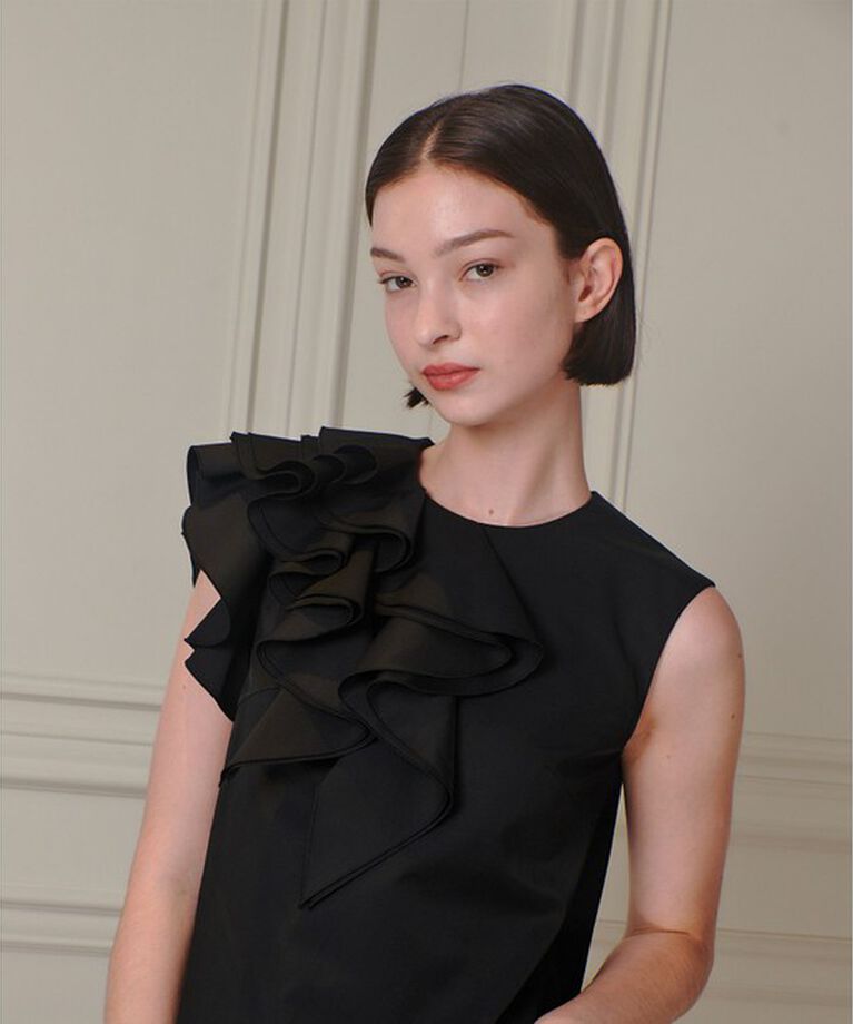LOULOU WILLOUGHBY「【LOULOU WILLOUGHBY】アシメフリルワンピース」|ワンピース|
