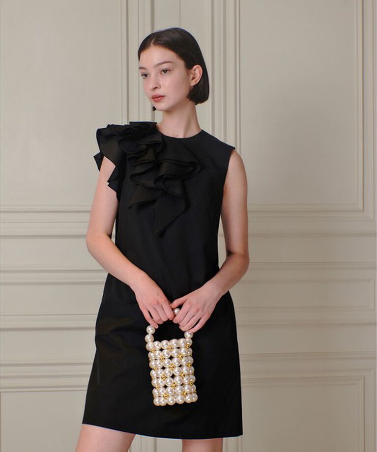 LOULOU WILLOUGHBY「【LOULOU WILLOUGHBY】アシメフリルワンピース」|ワンピース|