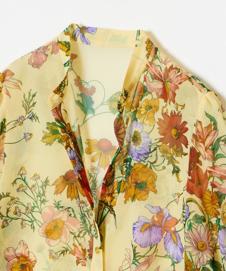 LOULOU WILLOUGHBY「【LOULOU WILLOUGHBY】RATTIシフォンフラワープリントブラウス」|シャツ・ブラウス|