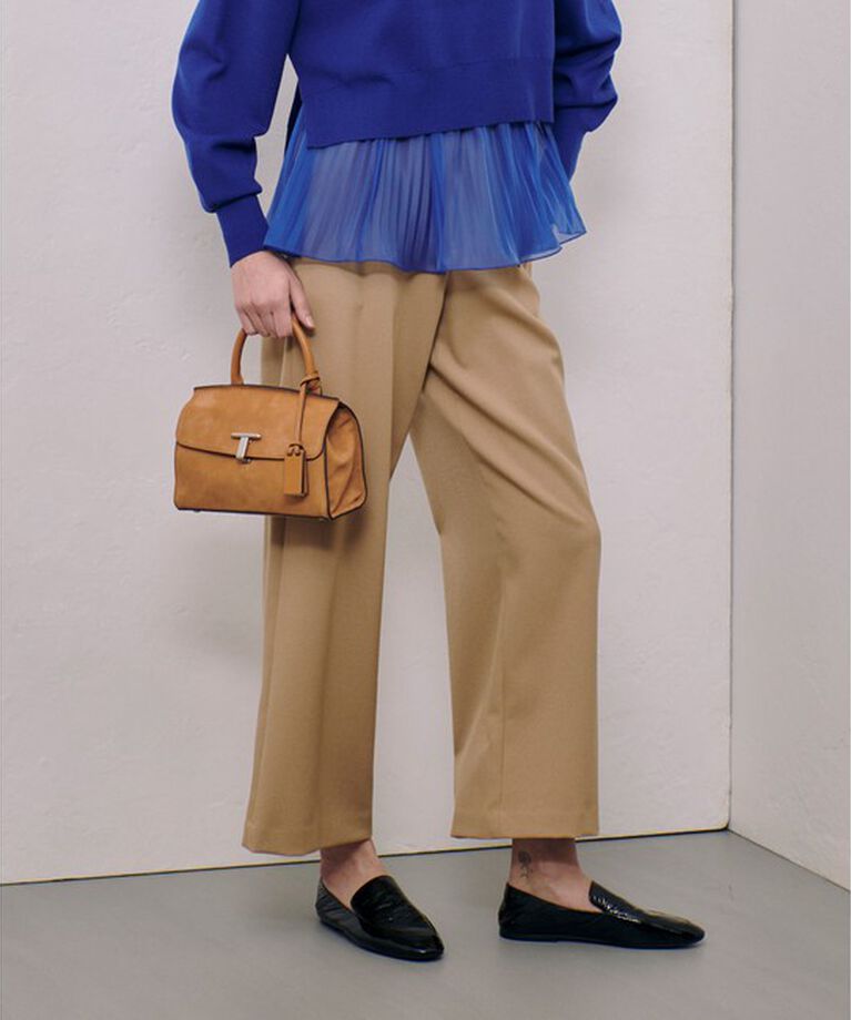 allureville「ウールライクフランネルヨークレスパンツ」|サルエル|