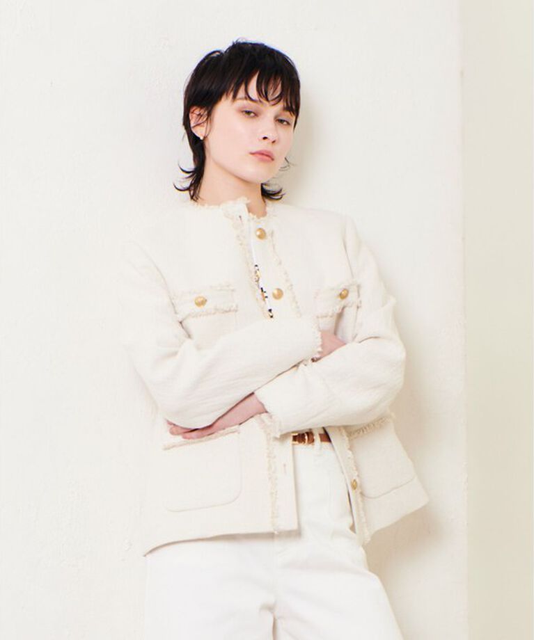 allureville「リバーダブルクロスノーカーラージャケット」|その他|