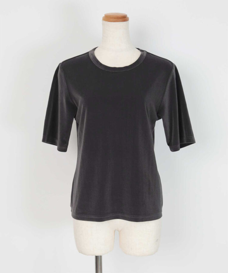 ur's「ベロアハーフスリーブTシャツ」|Tシャツ・カットソー|