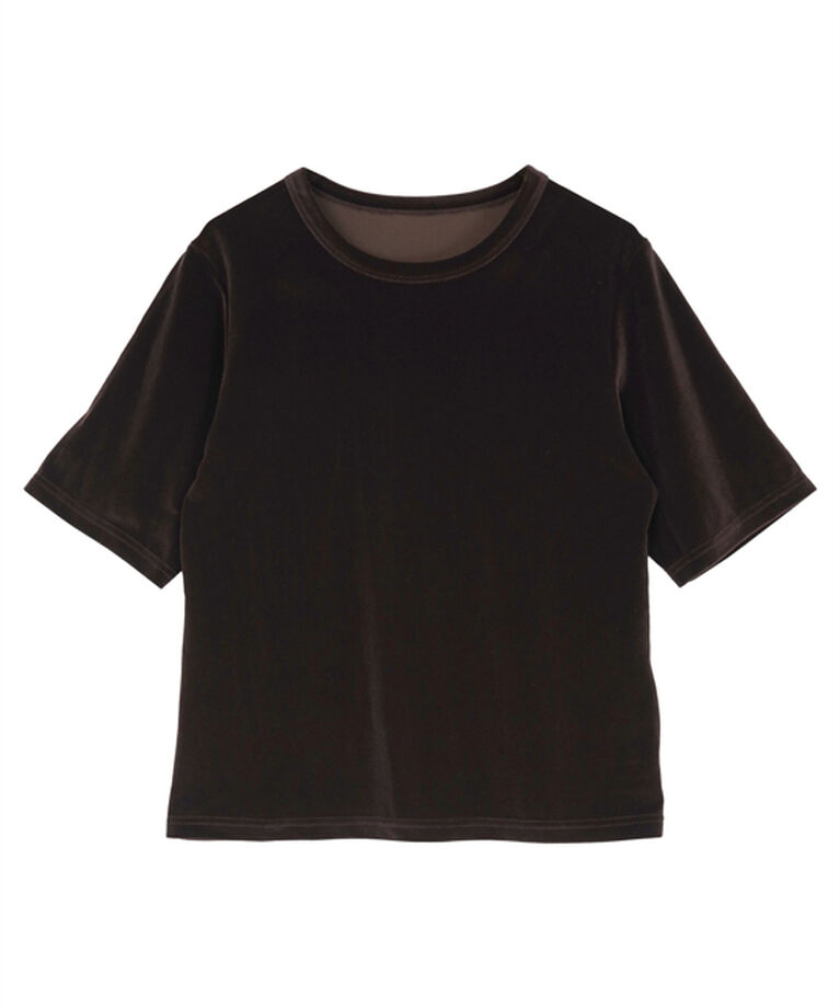 ur's「ベロアハーフスリーブTシャツ」|Tシャツ・カットソー|